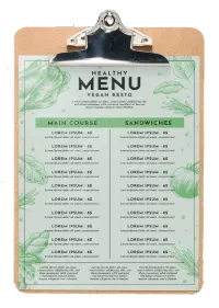 menu karty druk online