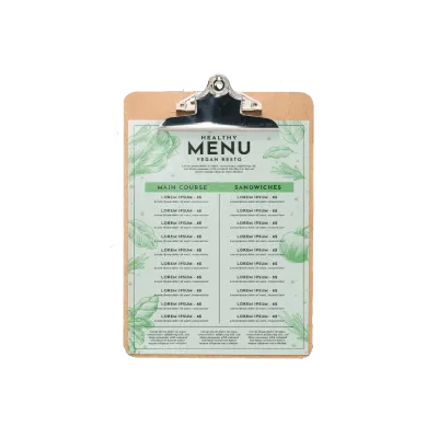 menu karty druk online