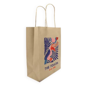 Torba papierowa eko - szara druk online