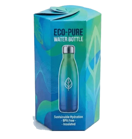 Pudełka prezentowe - 6 ścianek z rozetą druk online