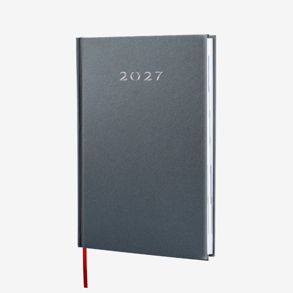 Kalendarz książkowy Classic Natural Future w kolorze grafitowym