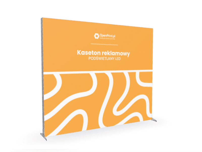 Kaseton reklamowy podświetlany LED - wariant standardowy