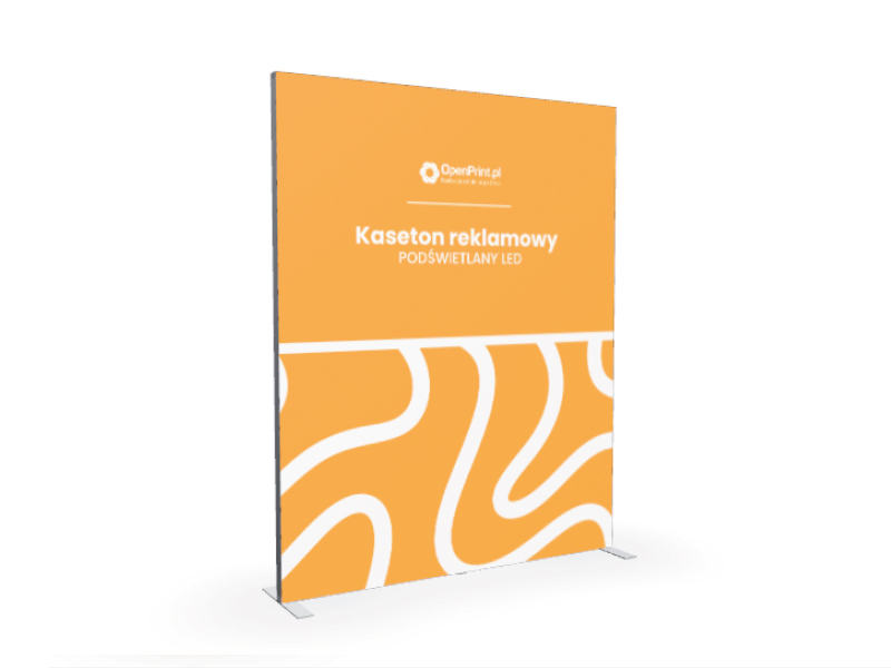 Kaseton reklamowy podświetlany LED - wariant wąski