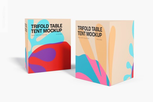Menu na stolik typu tent card